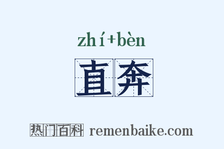 直奔是什么意思的图片